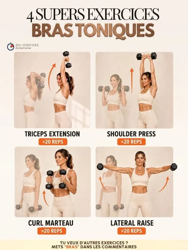 Infographie training bras